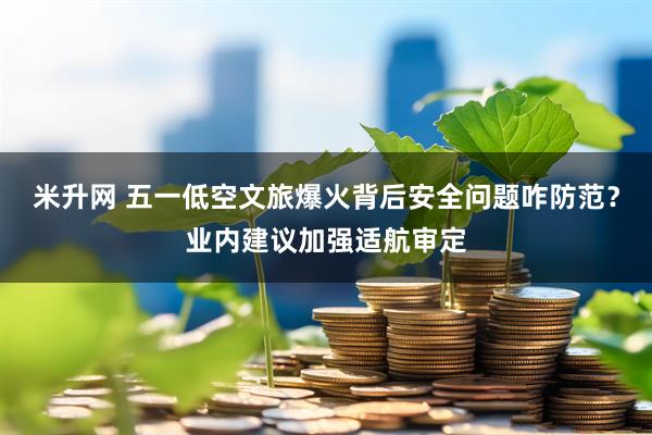 米升网 五一低空文旅爆火背后安全问题咋防范？业内建议加强适航审定